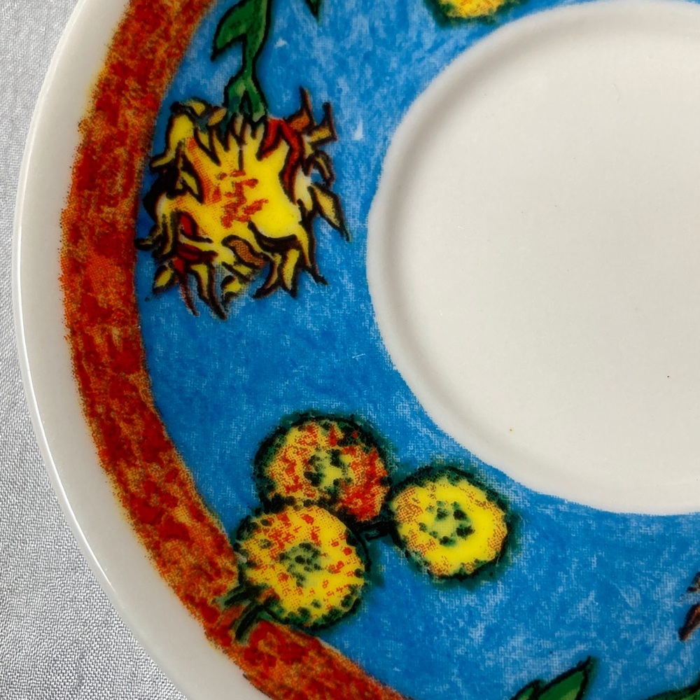 Vincent Van Gogh Replica on Espresso Cup and Saucer (Set of 2)